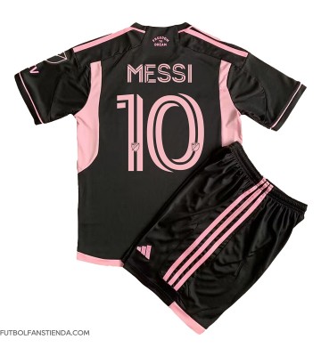 Inter Miami Lionel Messi #10 Segunda Equipación Niños 2023-24 Manga Corta (+ Pantalones cortos)